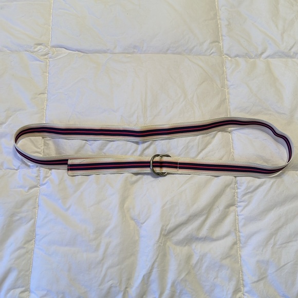 🌟J Crew Striped Grosgrain ribbon loop belt - Picture 4 of 6